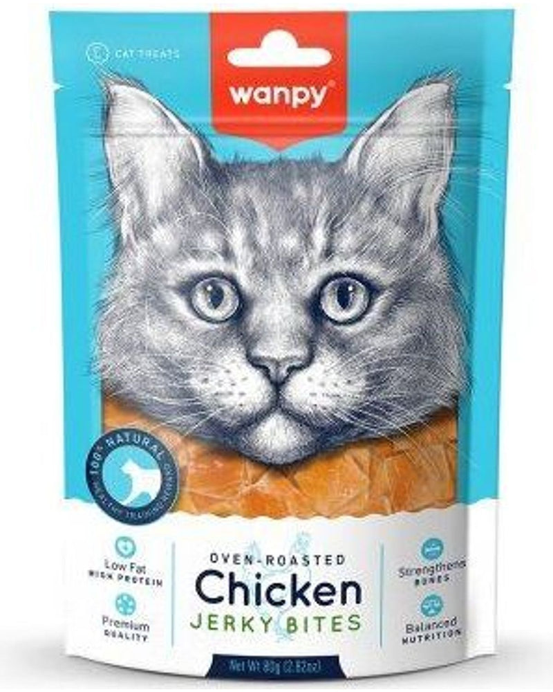 Wanpy Gerçek Tavuk Etli Yumuşak Kedi Ödülü 80 gr