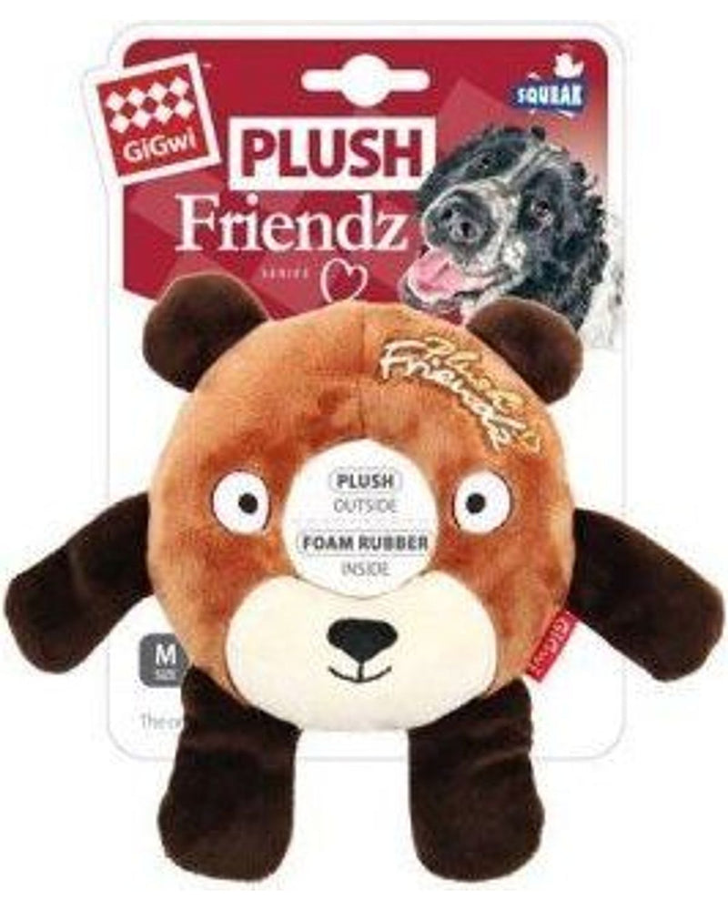 Gigwi Sesli Ayı Peluş Halka Köpek Oyuncağı (19x15 cm)
