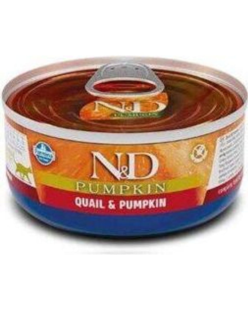 N&D Balkabaklı Bıldırcınlı Tahılsız Yetişkin Kedi Konservesi 70 gr