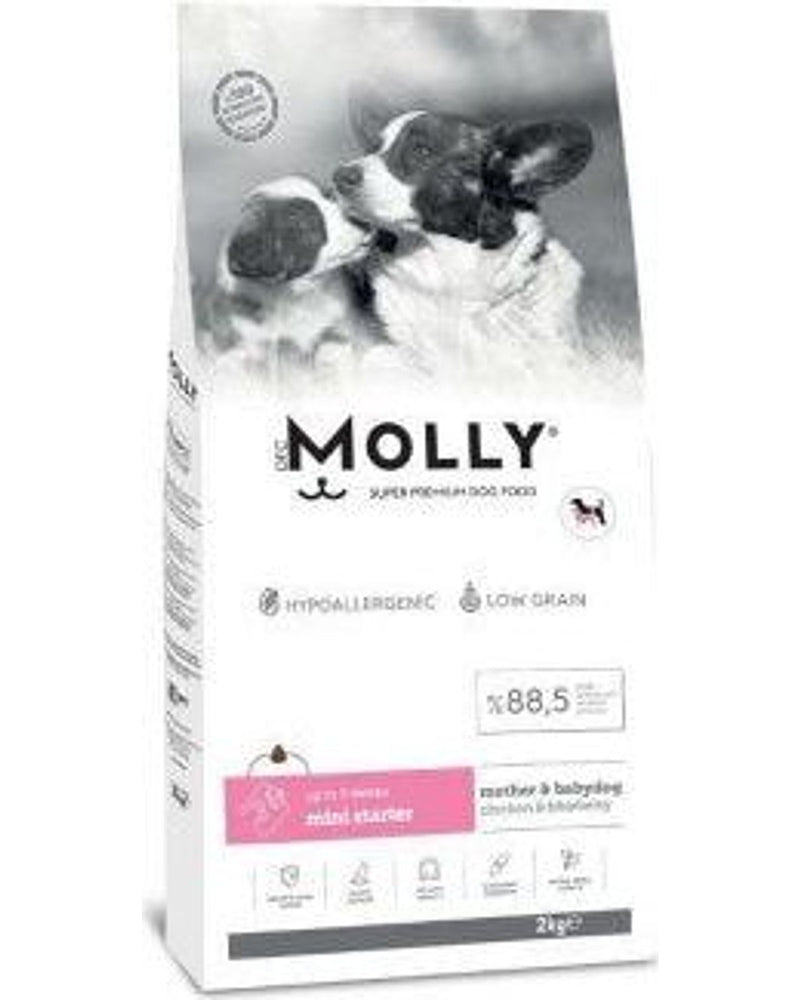 Molly Düşük Tahıllı Tavuklu Küçük Irk Anne ve Yavru Köpek Maması 2 kg