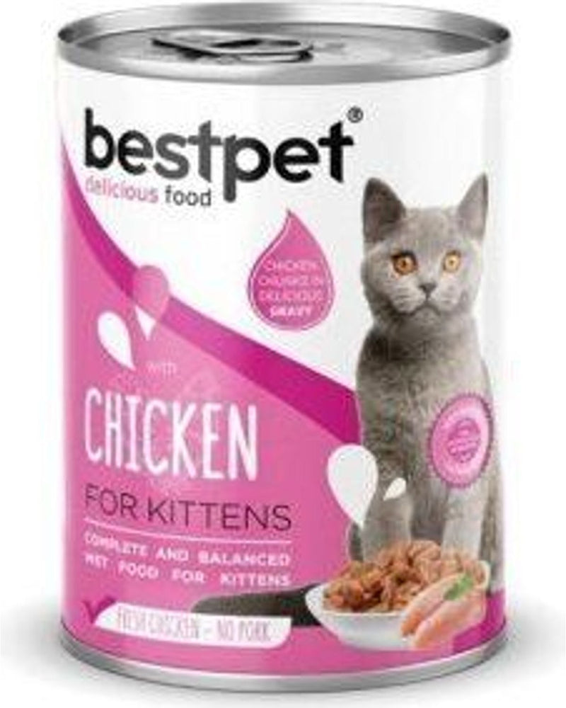 Bestpet Jöle İçinde Parça Tavuk Etli Yavru Kedi Konservesi 400 gr