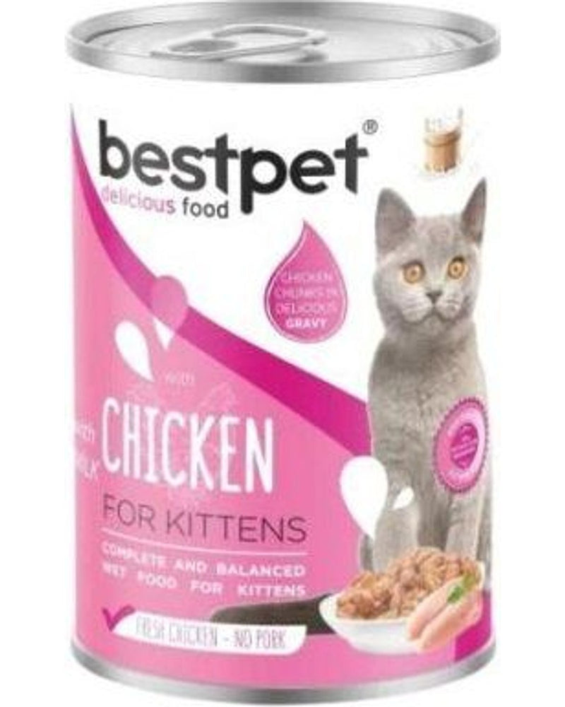 Bestpet Tavuklu Sütlü Yavru Kedi Konservesi 400 gr