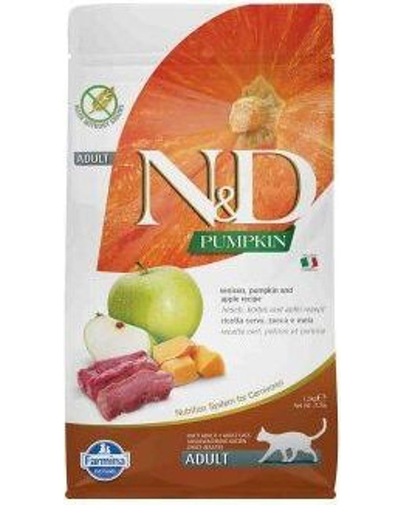 N&D Pumpkin Geyikli Balkabaklı Elmalı Tahılsız Kedi Maması 1,5 kg