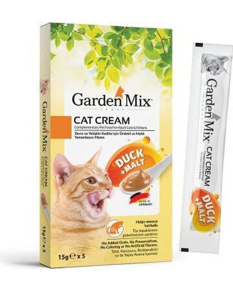 Garden Mix Ördek ve Maltlı Krema Kedi Ödülü 15 gr 5'li