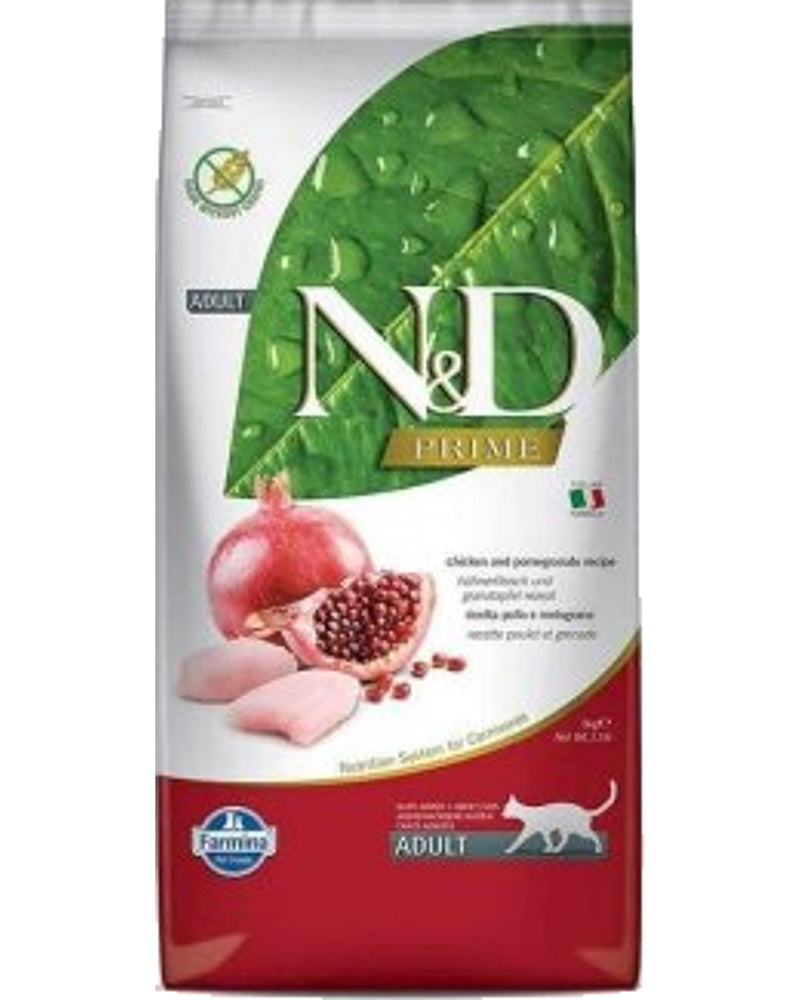 N&D Tavuklu Narlı Tahılsız Yetişkin Kedi Maması 10 kg