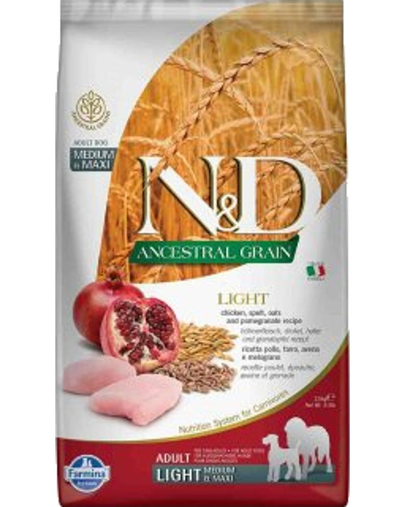 N&D Düşük Tahıllı Tavuklu Orta-Büyük Irk Köpek Maması 2,5 kg