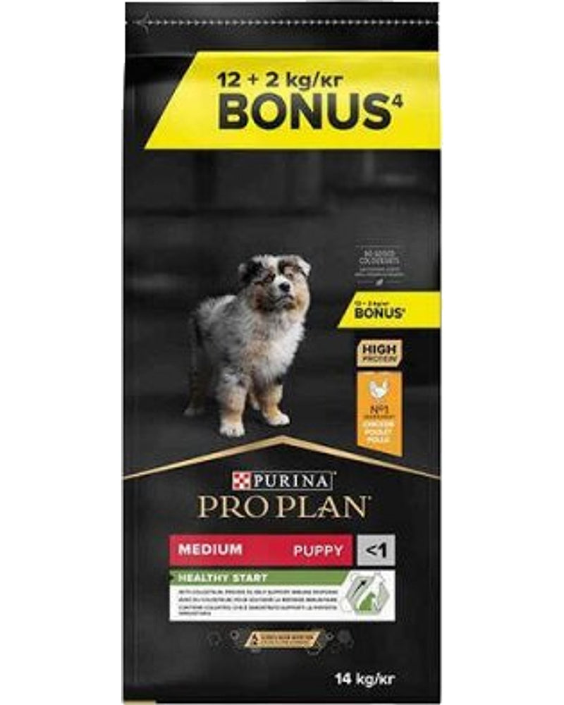 Pro Plan Puppy Tavuklu Orta Irk Yavru Maması 12 kg + 2 kg Hediyeli