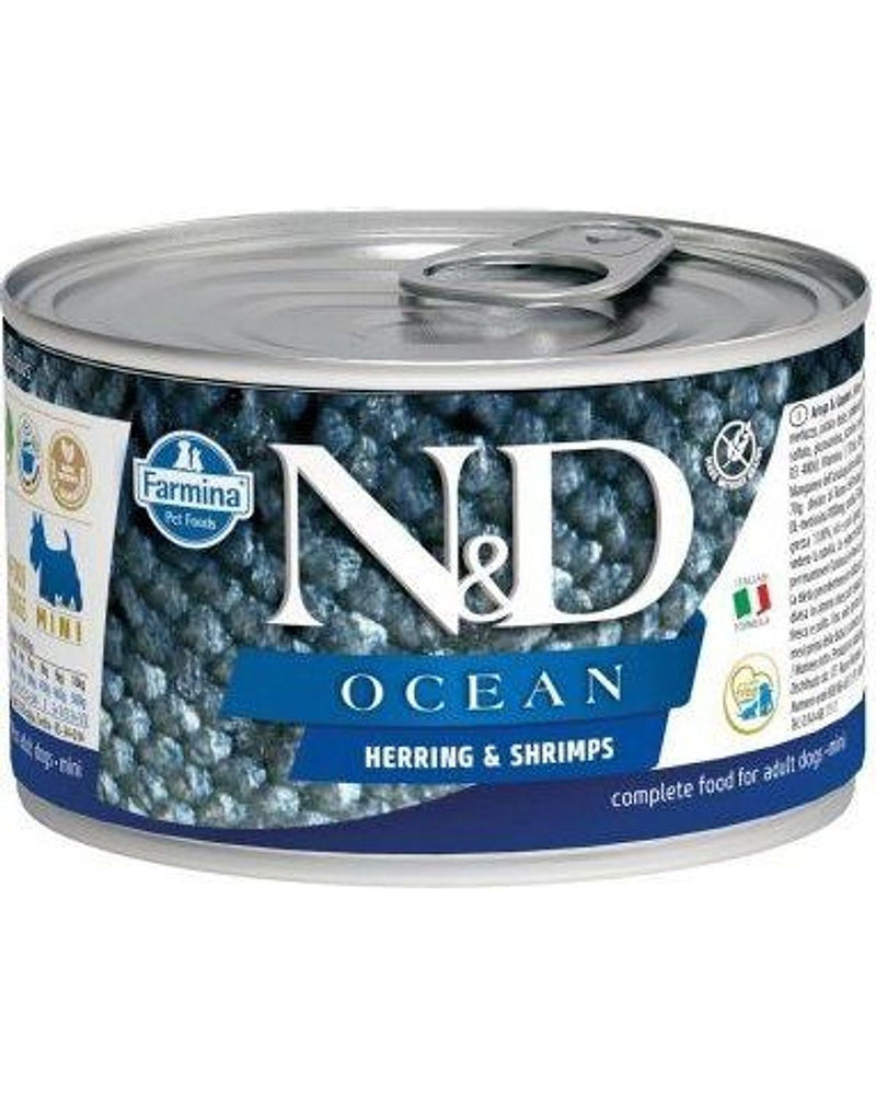 N&D Ocean Ringa-Karidesli Yetişkin Köpek Konservesi 140 gr