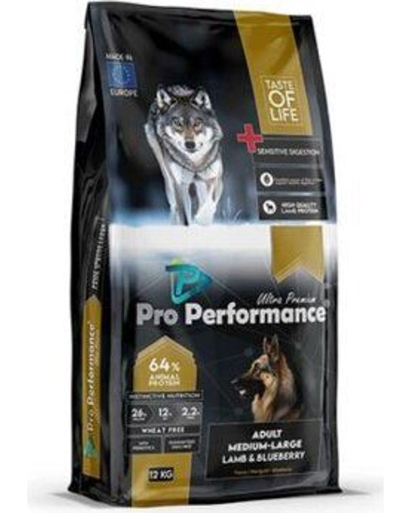 Pro Performance Kuzulu Yaban Mersinli Orta-Büyük Irk Maması 12 kg