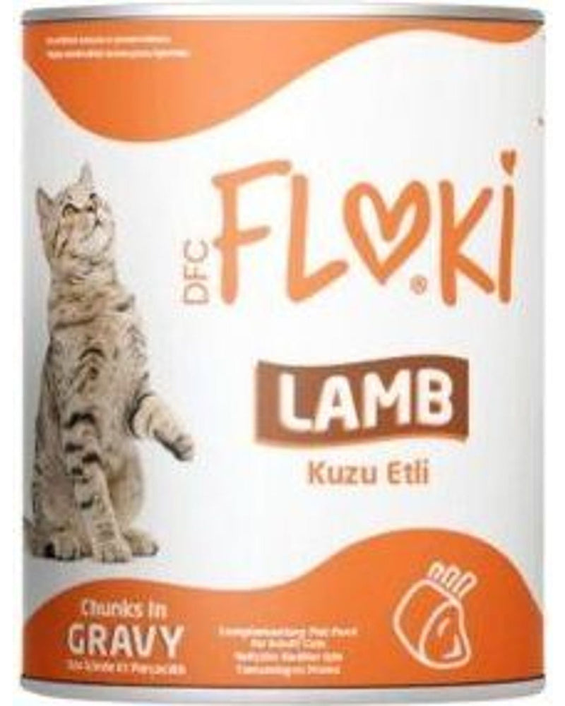 Floki Soslu Kuzulu Yetişkin Kedi Konservesi 400 g
