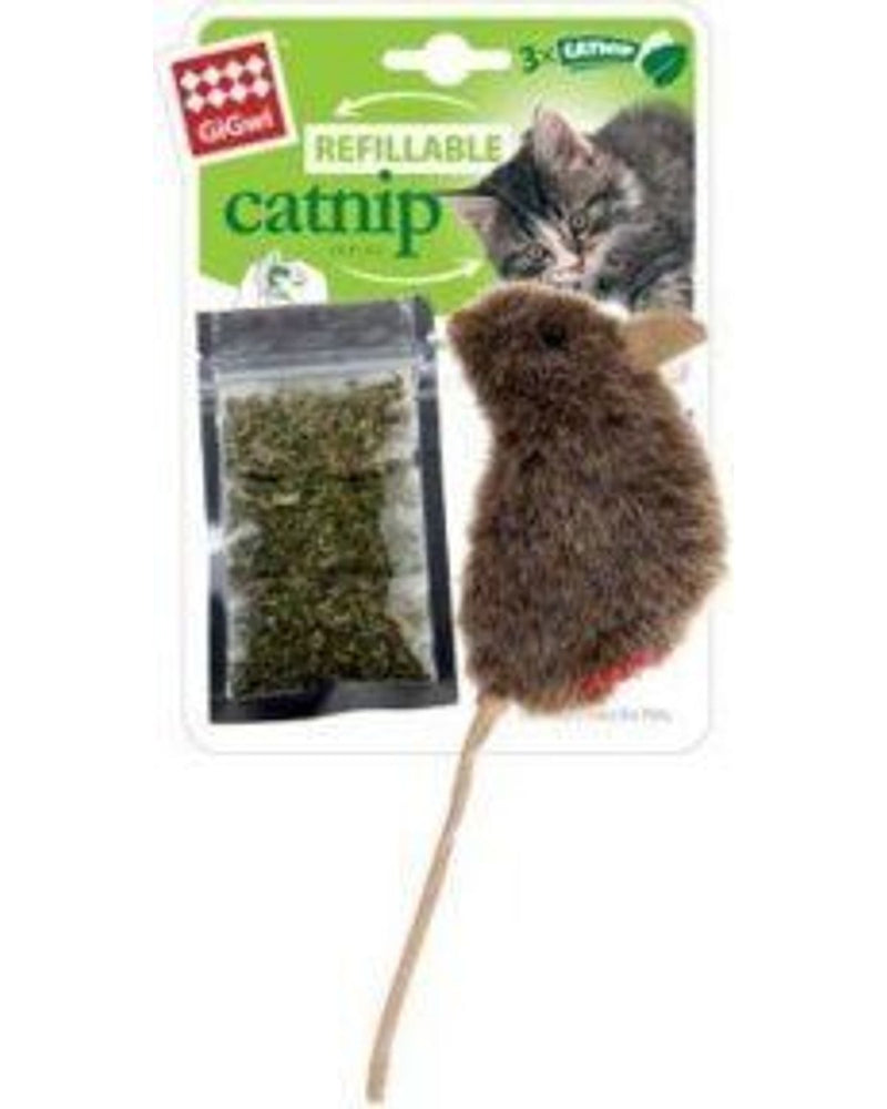 Gigwi Catnip Hazneli Peluş Fare Kedi Oyuncağı