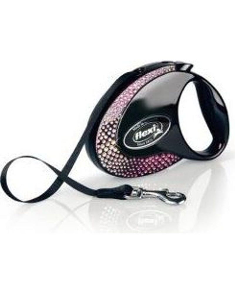 Flexi Glam 3 m Otomatik Şerit Tasma Siyah S (max 12 kg)