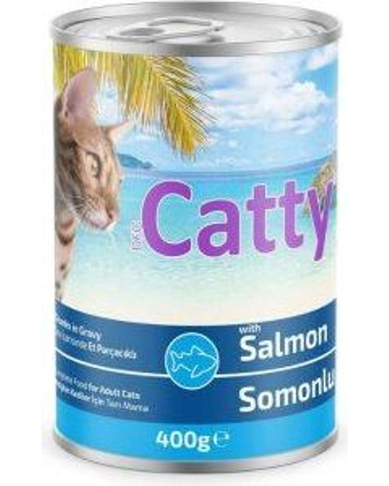 Catty Sos İçinde Somon Balıklı Yetişkin Yaş Kedi Maması 400 gr
