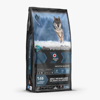 Pro Performance Somonlu Yaban Mersinli Köpek Maması 12 kg