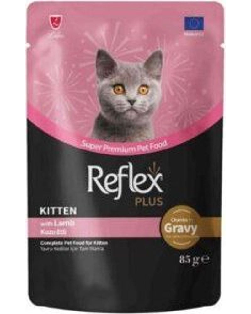Reflex Plus Parça Kuzu Etli Sos İçinde Yavru Yaş Kedi Maması 85 gr