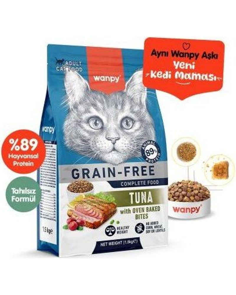 Wanpy Ton Balıklı Tahılsız 1,5 kg Yetişkin Kedi Maması