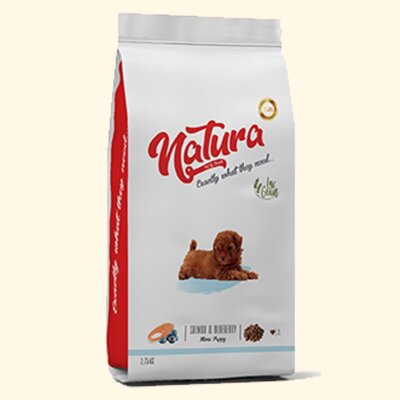 Natura Premium Somon ve Yaban Mersinli Yavru Köpek Maması 2,75 kg
