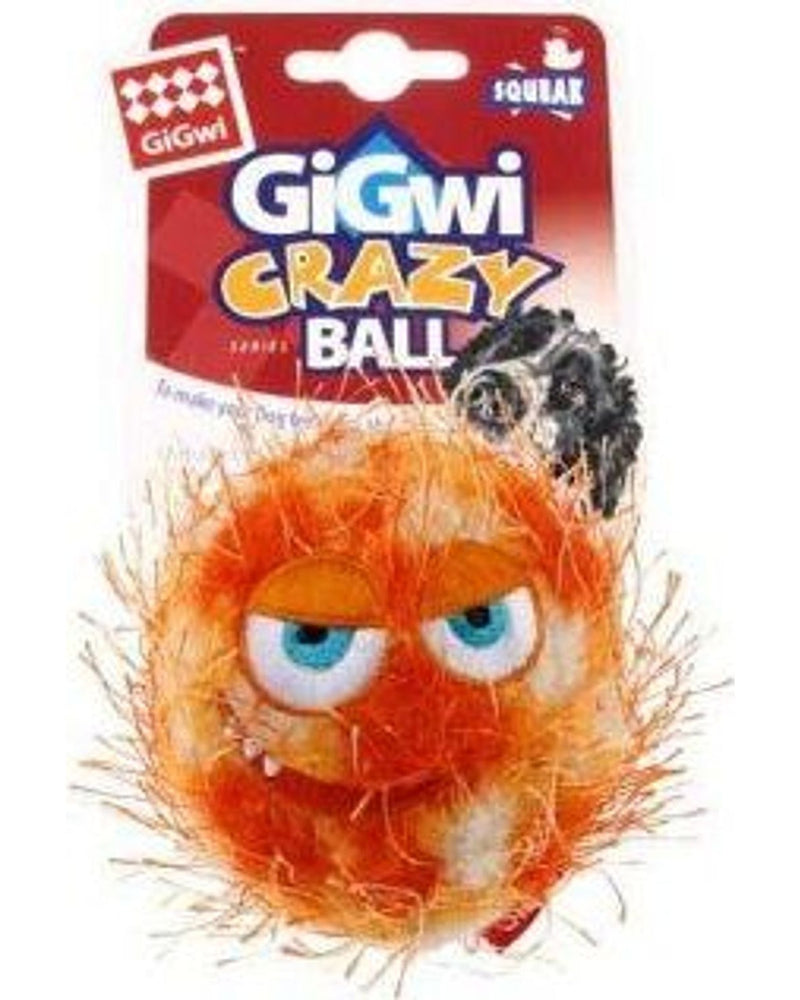 Gigwi Crazy Ball Sesli Köpek Oyun Topu 6 cm (Turuncu)