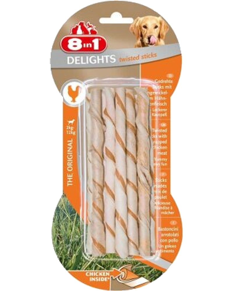 8in1 Tavuklu Ağız Bakım Çiğneme Çubuğu 10'lu 55 gr