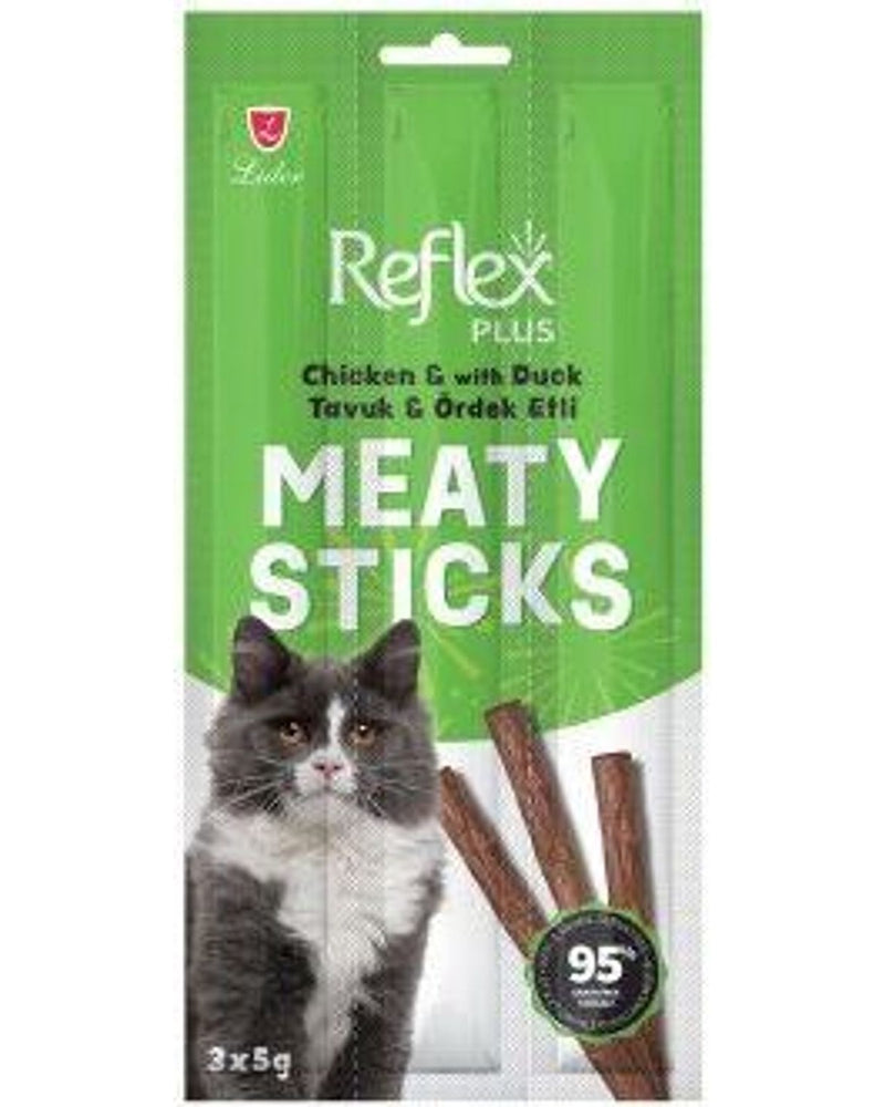 Reflex Tavuklu Ördekli Yüksek Etli Kedi Ödül Çubuğu 3 x 5 gr