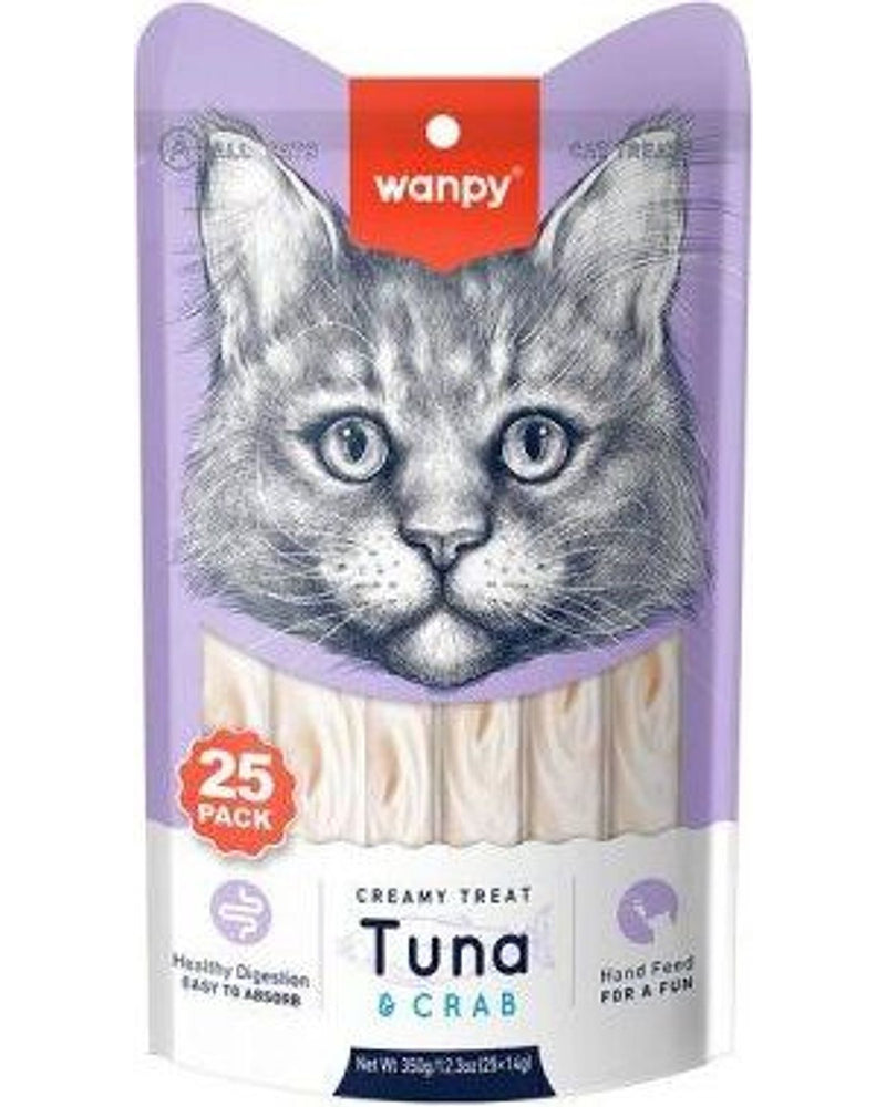 Ton Balıklı ve Yengeçli Sıvı Krema Kedi Ödülü 14 gr x 25