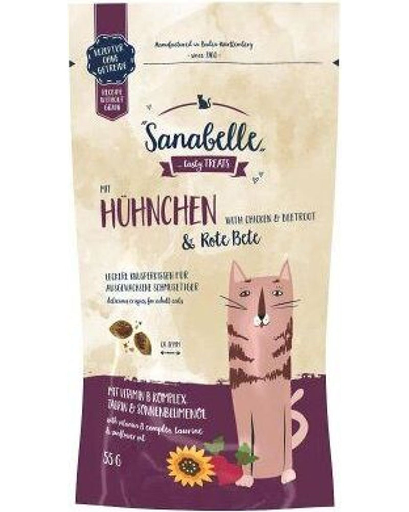 Sanabelle Tahılsız Tavuklu ve Pancar Dolgulu Kedi Ödülü 55 gr