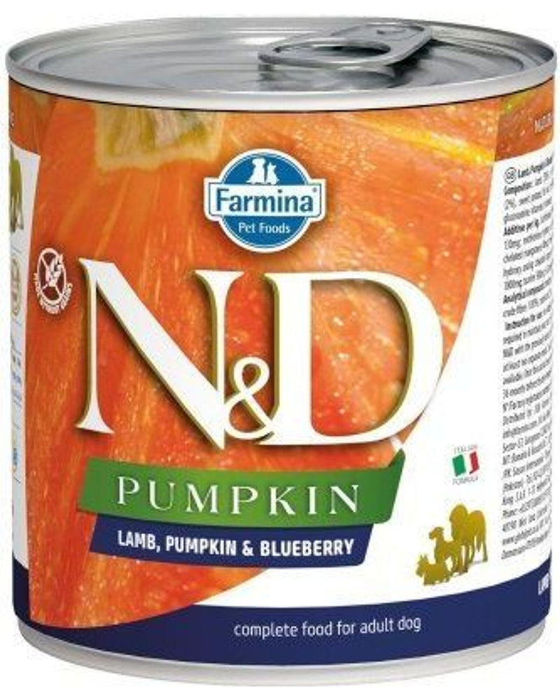 N&D Pumpkin Kuzu Etli Tahılsız Yetişkin Köpek Konservesi 285 gr