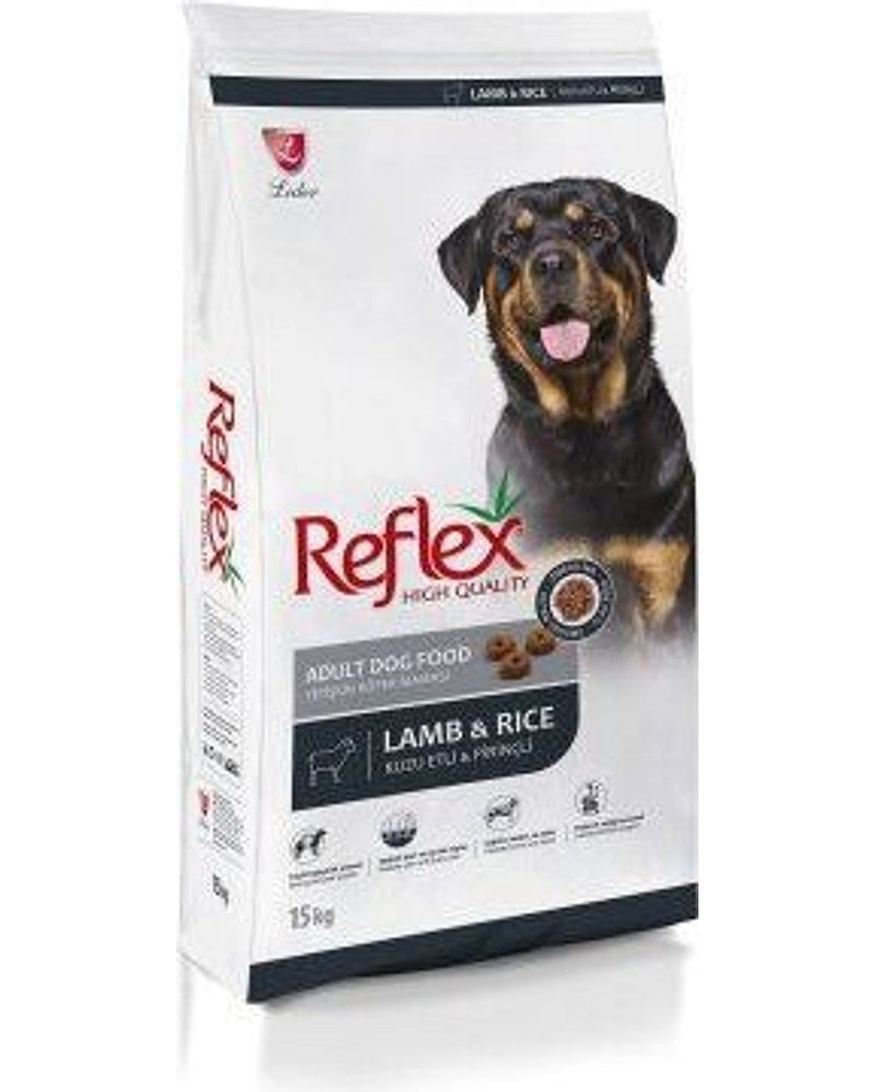 Reflex Kuzu Etli ve Pirinçli Yetişkin Köpek Maması 15 kg