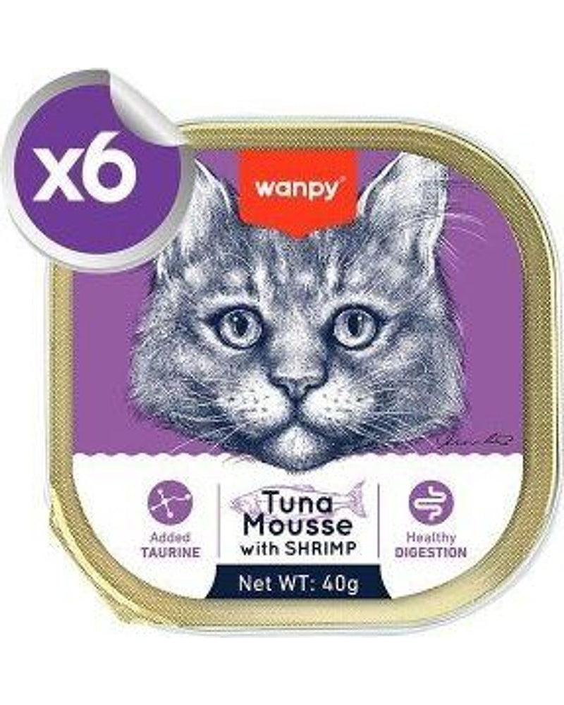 Ton Balıklı ve Karidesli Pate Yetişkin Kedi Konservesi 6 x 40 gr
