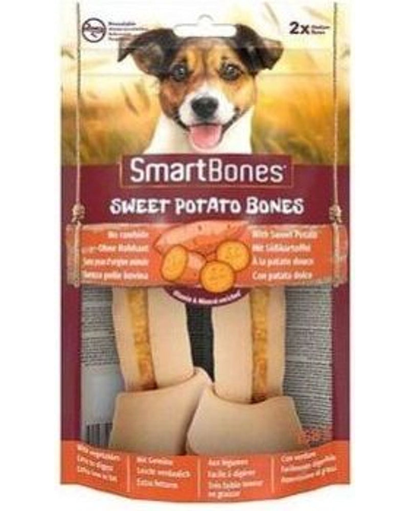 Smart Bones Ham Derisiz Tavuk Tatlı Patatesli Köpek Kemiği 2'li 158 gr