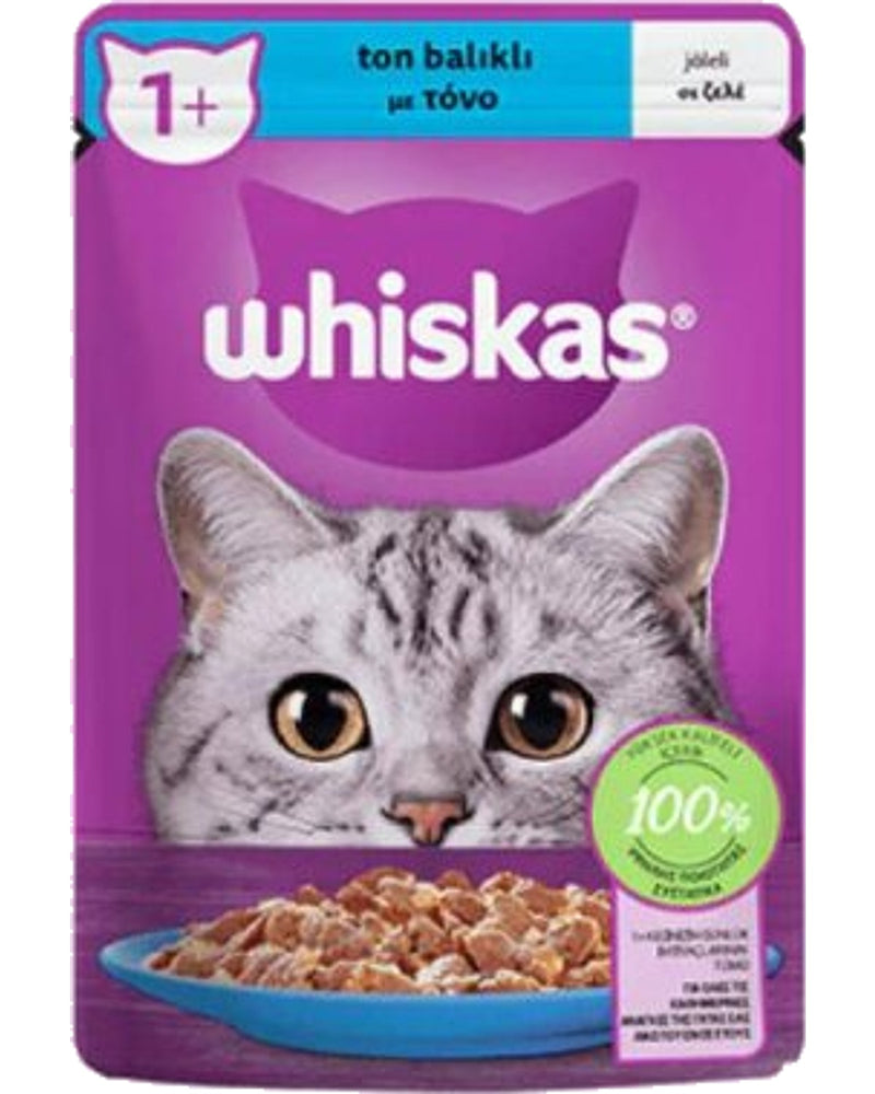 Whiskas Pouch Jöleli Ton Balıklı Yetişkin Kedi Konservesi 85 gr