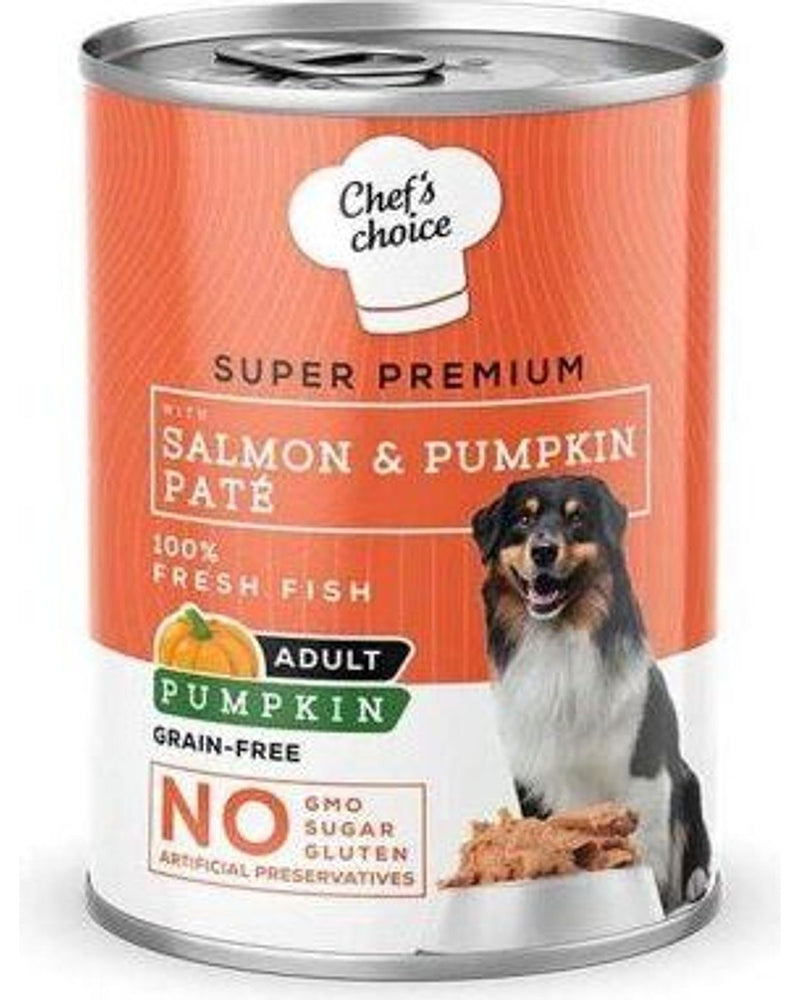 Chef's Choice Tahılsız Somon Balkabaklı Ezme Köpek Konservesi 400 gr