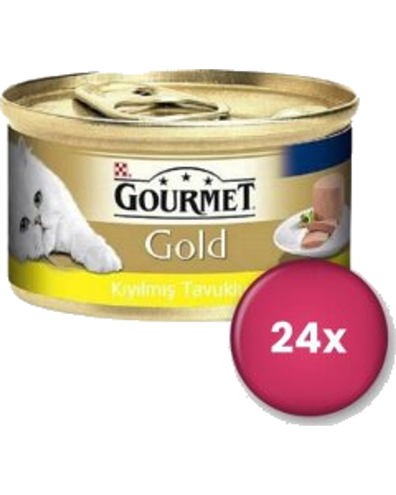 Yetişkin için Kıyılmış Tavuklu 24 x 85 gr Yaş Kedi Maması