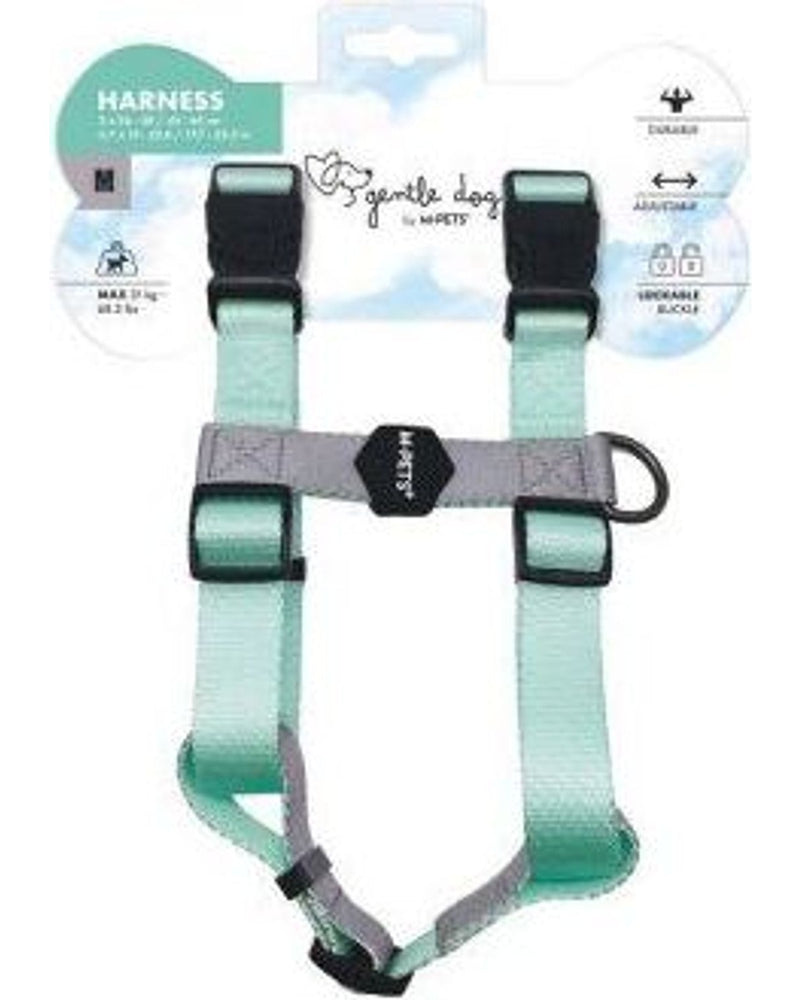 M-Pets Yumuşak Dolgulu Köpek Göğüs Tasması (Yeşil, M)