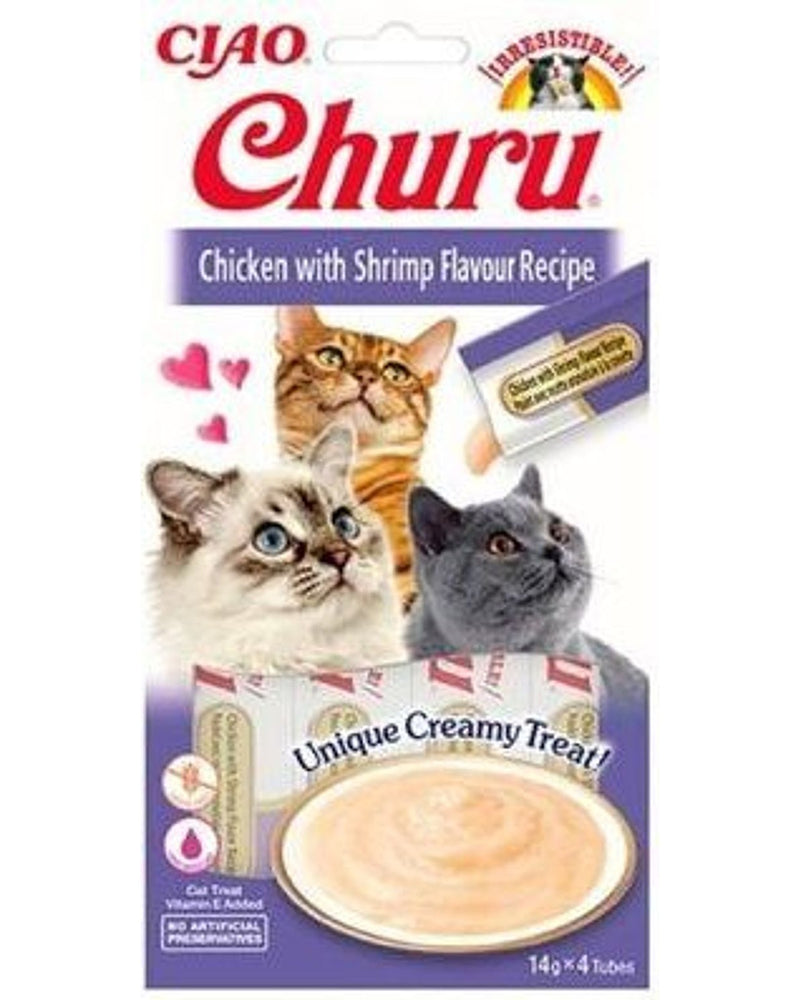 Tavuklu ve Karidesli Krema Kedi Ödülü 4 x 14 gr