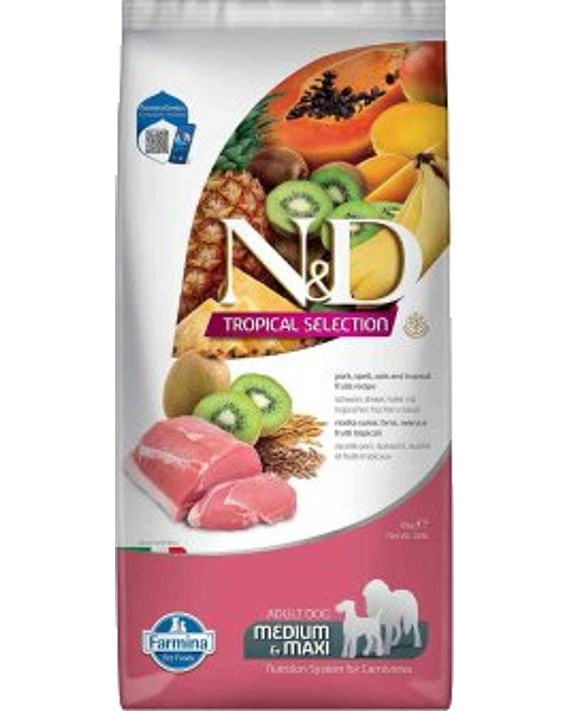 N&D Düşük Tahıllı Domuzlu Orta ve Büyük Irk Köpek Maması 10 kg