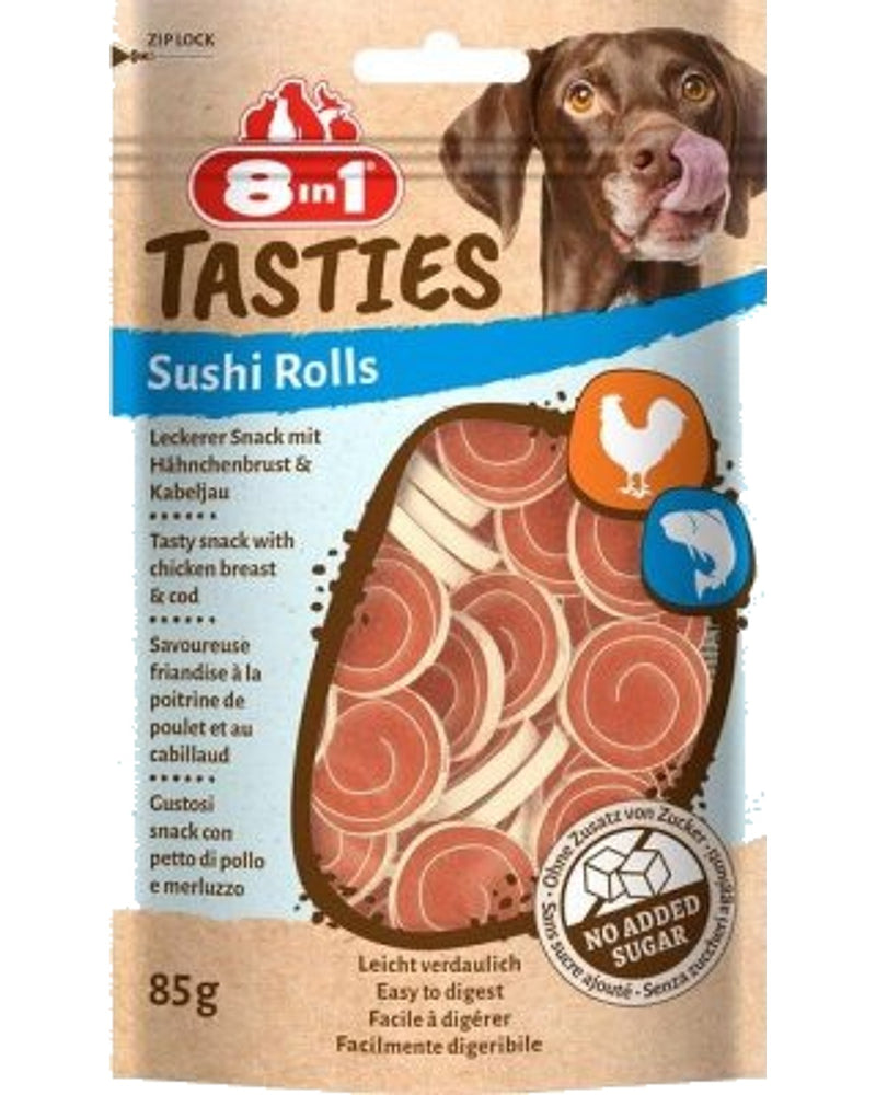 8in1 Tavuklu ve Morina Balıklı Köpek Ödülü (85 gr)