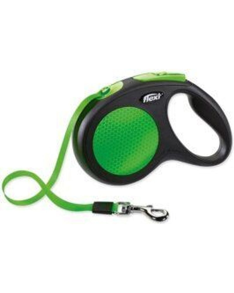 Flexi Neon 5 m Otomatik Köpek Tasması (M) Yeşil