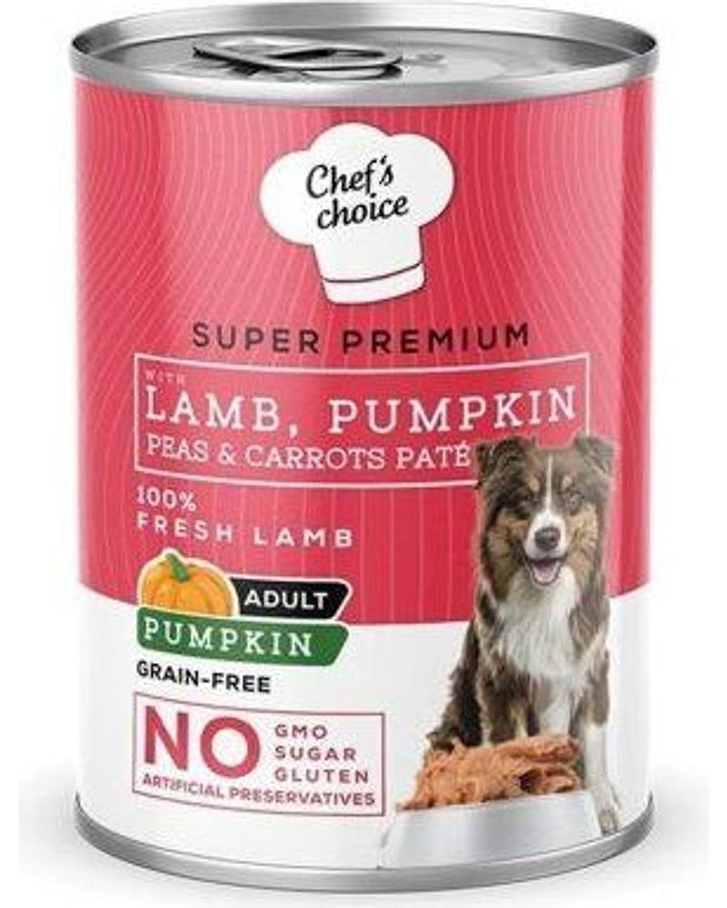 Chef's Choice Tahılsız Kuzulu Balkabaklı Köpek Konservesi 400 gr