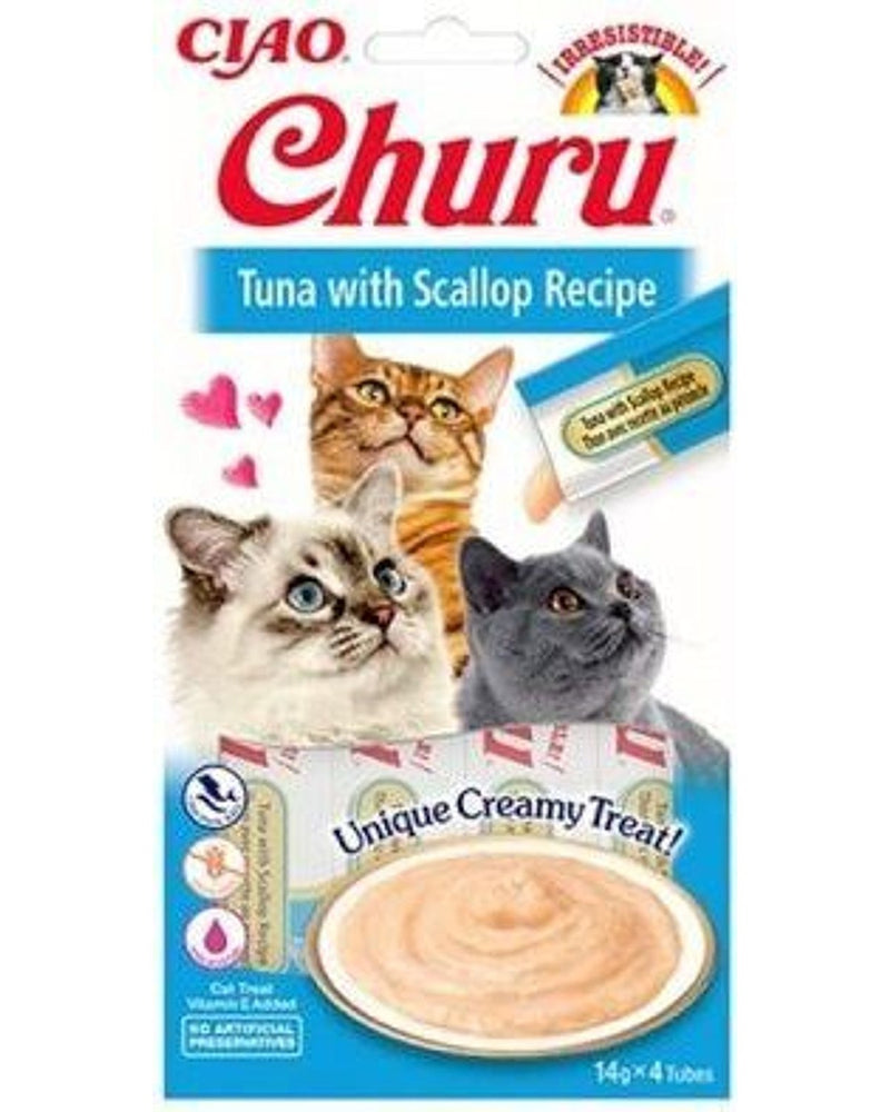 Ton Balıklı ve Deniz Taraklı Krema Kedi Ödülü 4 x 14 gr