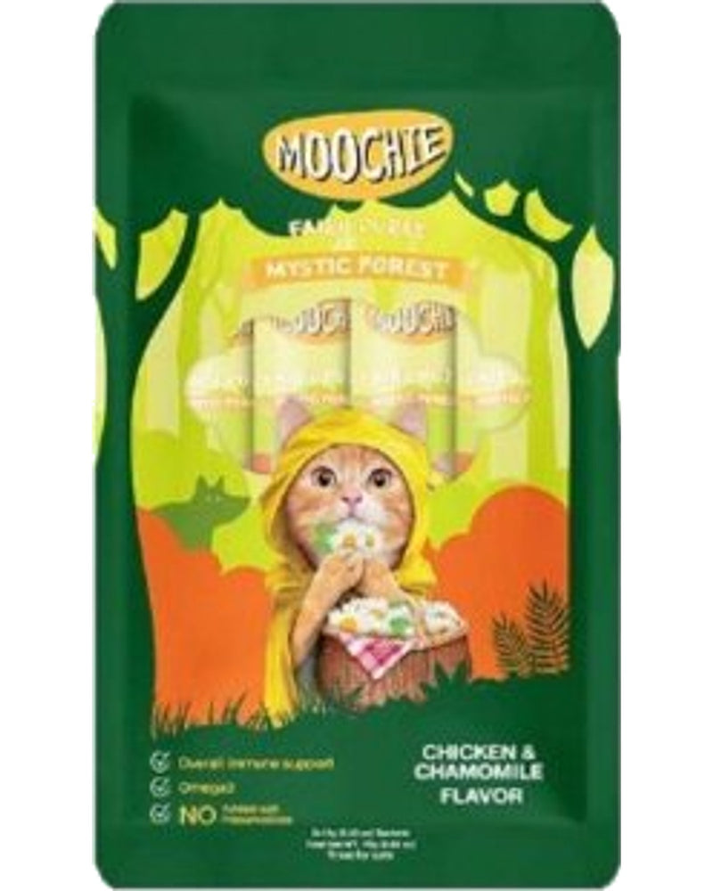 Moochie Creamy Tavuklu Papatyalı Sıvı Kedi Ödülü 5x15 gr