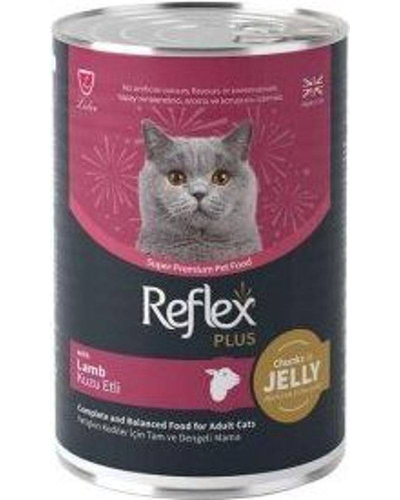 Reflex Plus Jöle İçinde Kuzu Etli 400 gr Yetişkin Kedi Konservesi