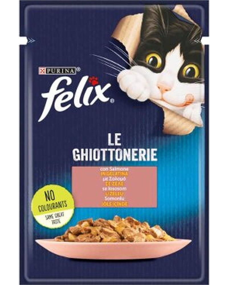 Yetişkin için Jöleli Somon Parçalı 85 gr Yaş Kedi Maması