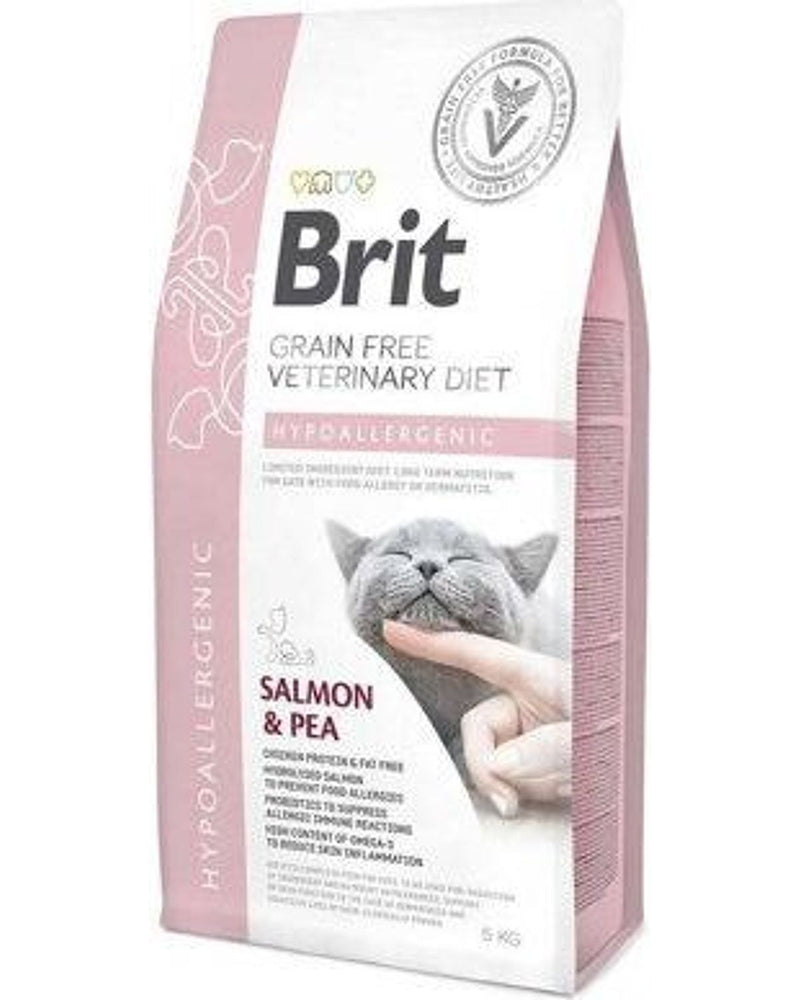 Brit Vet Diet Somonlu Tahılsız Hipoalerjenik Kedi Maması 5 kg