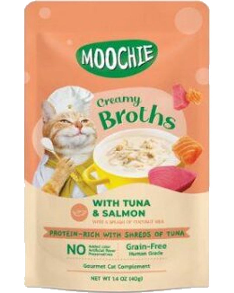 Moochie Ton ve Somon Balıklı Kedi Çorbası 40 gr