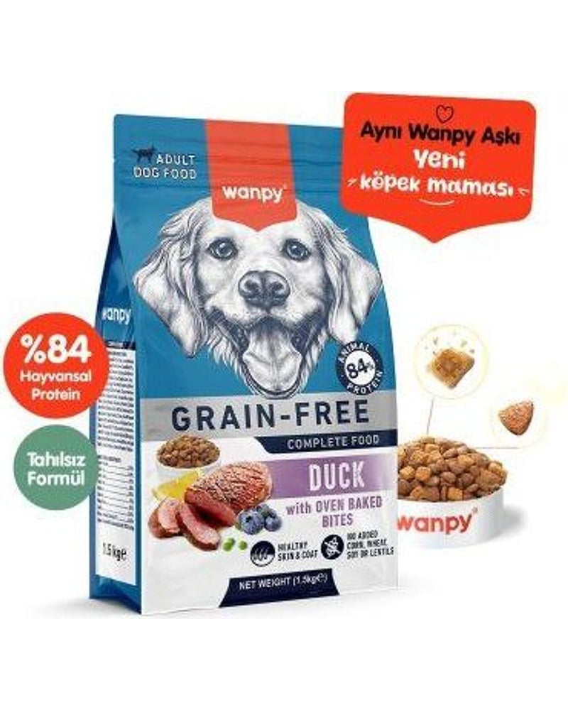 Wanpy Ördekli Tahılsız Yetişkin Köpek Maması 1,5 kg