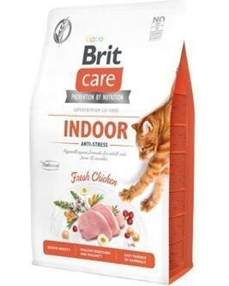 Brit Care Tahılsız Indoor Anti-Stress Tavuklu Kedi Maması 2 kg