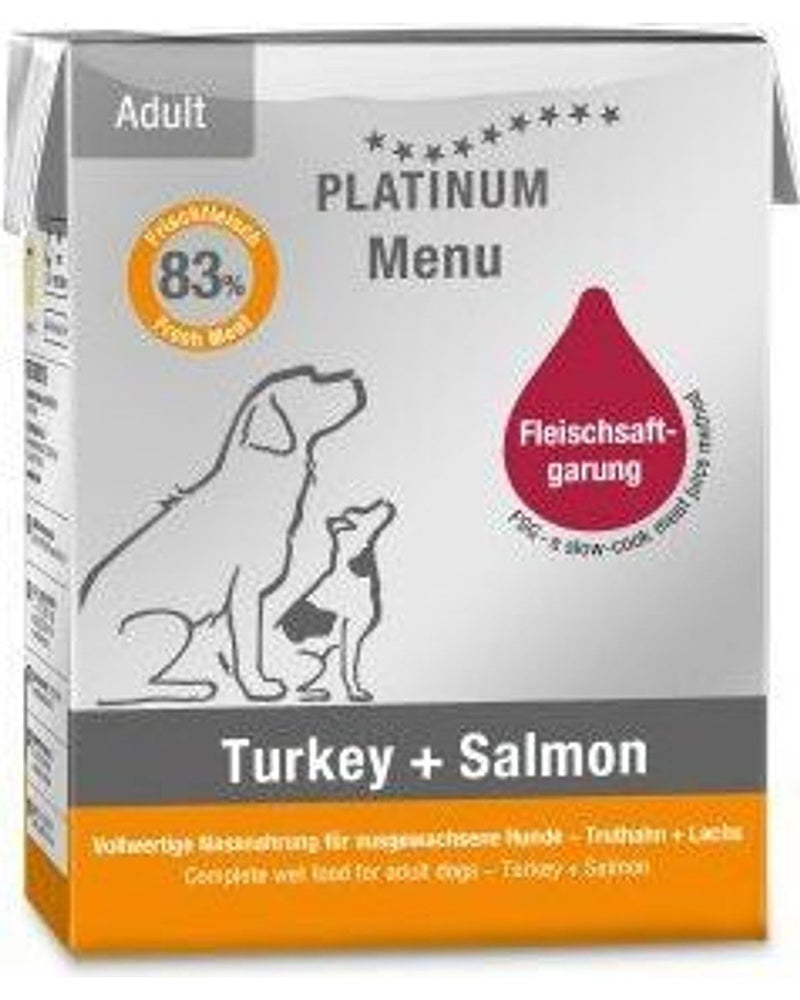 Platinum Hindili ve Somonlu Yetişkin Köpek Yaş Maması 375 gr