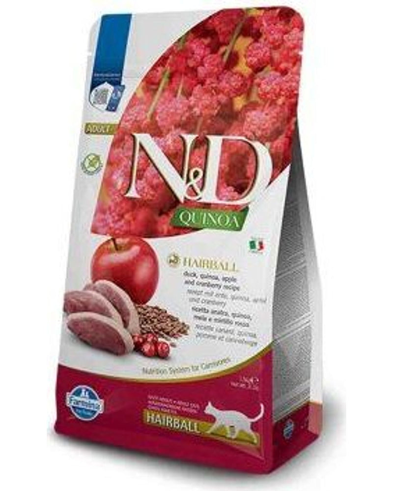 N&D Tüy Yumağı Önleyici Ördekli Tahılsız Yetişkin Kedi Maması 1,5 kg