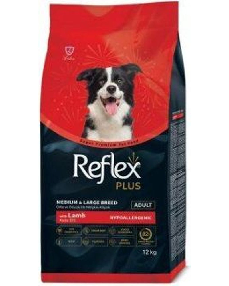Reflex Plus Kuzulu Orta-Büyük Irk Köpek Maması 12 kg